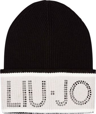 Czapka zimowa damska elegancka Liu Jo ze sklepu: Gomez Fashion Store w kategorii: Czapki zimowe damskie - zdjęcie 874714-BD9-10338_LC255W000067222
