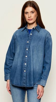 Koszula damska bez wzorów Calvin Klein Jeans ze sklepu: Gomez Fashion Store w kategorii: Koszule damskie - zdjęcie 874714-BD9-10338_CJ255W000093Y90