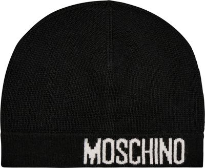 Czapka zimowa damska casual Moschino ze sklepu: Gomez Fashion Store w kategorii: Czapki zimowe damskie - zdjęcie 874714-BD9-10338_MO255W000013116