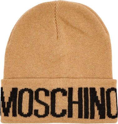 Czapka zimowa damska casual Moschino ze sklepu: Gomez Fashion Store w kategorii: Czapki zimowe damskie - zdjęcie 874714-BD9-10338_MO255W000014003