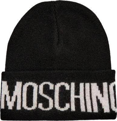 Czapka zimowa damska na jesień Moschino ze sklepu: Gomez Fashion Store w kategorii: Czapki zimowe damskie - zdjęcie 874714-BD9-10338_MO255W000014116