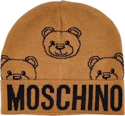 Czapka zimowa damska casual Moschino ze sklepu: Gomez Fashion Store w kategorii: Czapki zimowe damskie - zdjęcie 874714-BD9-10338_MO255W000018003
