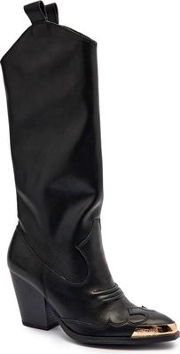 Kozaki damskie casualowe Versace Jeans Couture ze sklepu: Gomez Fashion Store w kategorii: Kozaki damskie - zdjęcie 874714-BD9-10338_VR255W000015899