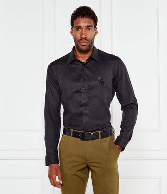 Koszula męska na wiosnę Philipp Plein ze sklepu: Gomez Fashion Store w kategorii: Koszule męskie - zdjęcie 874714-BD9-10338_PN254M000027002