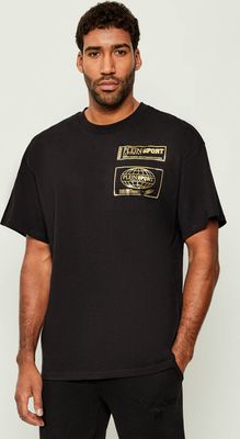 T-shirt męski sportowy w nadruki Plein Sport ze sklepu: Gomez Fashion Store w kategorii: T-shirty męskie - zdjęcie 874714-BD9-10338_PS254M000013814