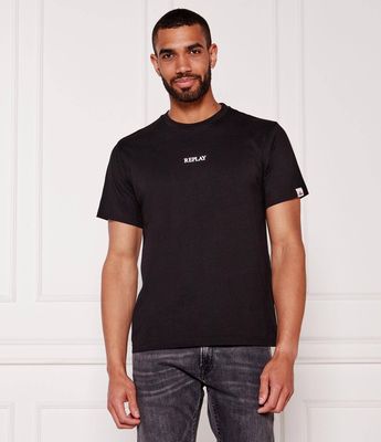 T-shirt męski klasyczny Replay ze sklepu: Gomez Fashion Store w kategorii: T-shirty męskie - zdjęcie 874714-BD9-10338_RY255M000012098