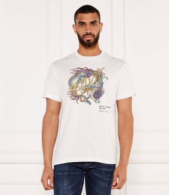 T-shirt męski klasyczny Replay ze sklepu: Gomez Fashion Store w kategorii: T-shirty męskie - zdjęcie 874714-BD9-10338_RY255M000013082