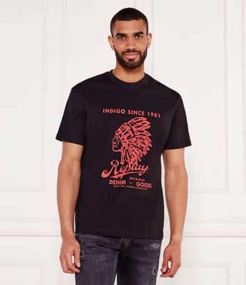 T-shirt męski klasyczny Replay ze sklepu: Gomez Fashion Store w kategorii: T-shirty męskie - zdjęcie 874714-BD9-10338_RY255M000026098