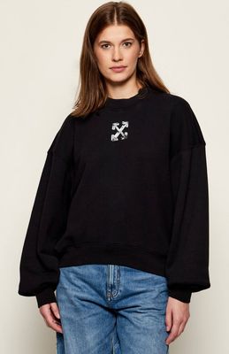 Off White - Bluza damska na jesień ze sklepu: Gomez Fashion Store w kategorii: Bluzy damskie - zdjęcie 874714-BD9-10338_OF255W000005013