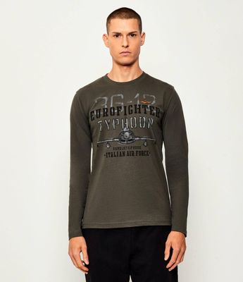 T-shirt męski Aeronautica Militare ze sklepu: Gomez Fashion Store w kategorii: T-shirty męskie - zdjęcie 874714-BD9-10338_AM255M000016383