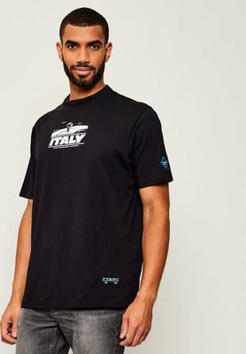T-shirt męski na lato Iceberg ze sklepu: Gomez Fashion Store w kategorii: T-shirty męskie - zdjęcie 874714-BD9-10338_II255M000035900