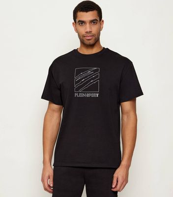 T-shirt męski letni Plein Sport ze sklepu: Gomez Fashion Store w kategorii: T-shirty męskie - zdjęcie 874714-BD9-10338_PS255M000028102