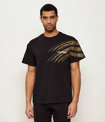 T-shirt męski letni Plein Sport ze sklepu: Gomez Fashion Store w kategorii: T-shirty męskie - zdjęcie 874714-BD9-10338_PS255M000029814
