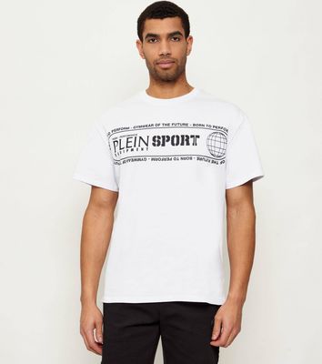 T-shirt męski na lato Plein Sport ze sklepu: Gomez Fashion Store w kategorii: T-shirty męskie - zdjęcie 874714-BD9-10338_PS255M000030101