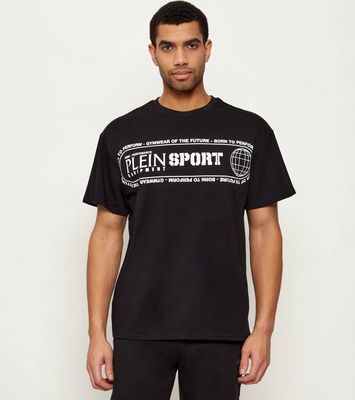 T-shirt męski letni Plein Sport ze sklepu: Gomez Fashion Store w kategorii: T-shirty męskie - zdjęcie 874714-BD9-10338_PS255M000030102