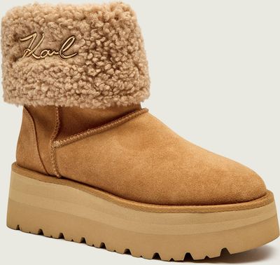 Śniegowce damskie casual Karl Lagerfeld ze sklepu: Gomez Fashion Store w kategorii: Śniegowce damskie - zdjęcie 874714-BD9-10338_KL255W000047899