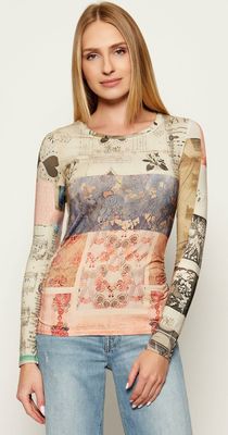 Bluzka damska elegancka Desigual ze sklepu: Gomez Fashion Store w kategorii: Bluzki damskie - zdjęcie 874714-BD9-10338_DU255W000092919