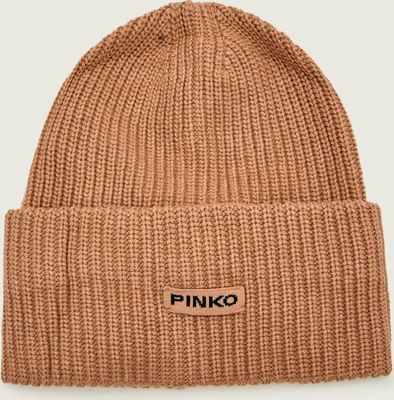 Czapka zimowa damska bez wzorów Pinko ze sklepu: Gomez Fashion Store w kategorii: Czapki zimowe damskie - zdjęcie 874714-BD9-10338_PI255W000008A85