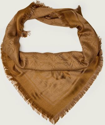 Szalik/chusta casual z haftem Pinko ze sklepu: Gomez Fashion Store w kategorii: Szaliki i chusty damskie - zdjęcie 874714-BD9-10338_PI255W000015544