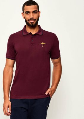 T-shirt męski na lato Aeronautica Militare ze sklepu: Gomez Fashion Store w kategorii: T-shirty męskie - zdjęcie 874714-BD9-10338_AM255M000086377