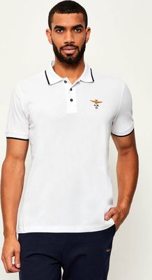 Aeronautica Militare - T-shirt męski na lato ze sklepu: Gomez Fashion Store w kategorii: T-shirty męskie - zdjęcie 874714-BD9-10338_AM255M000086002