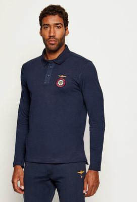 T-shirt męski na lato Aeronautica Militare ze sklepu: Gomez Fashion Store w kategorii: T-shirty męskie - zdjęcie 874714-BD9-10338_AM255M000090001