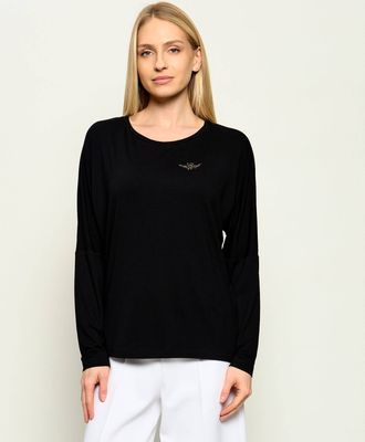 Bluzka damska zimowa Aeronautica Militare ze sklepu: Gomez Fashion Store w kategorii: Bluzki damskie - zdjęcie 874714-BD9-10338_AM255W000002136