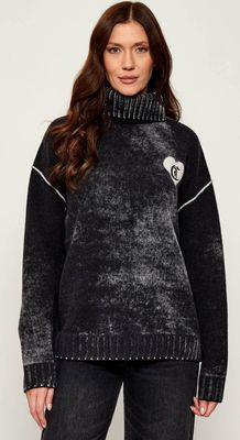 Sweter damski na zimę Just Cavalli ze sklepu: Gomez Fashion Store w kategorii: Swetry damskie - zdjęcie 874714-BD9-10338_CA255W000053899