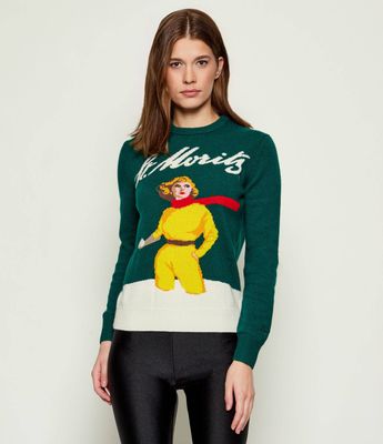 Sweter damski na zimę młodzieżowy ST.Barth ze sklepu: Gomez Fashion Store w kategorii: Swetry damskie - zdjęcie 874714-BD9-10338_SB255W000008264
