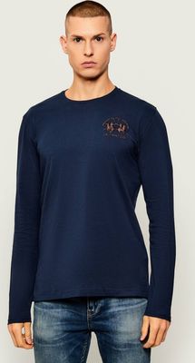 T-shirt męski jesienny La Martina ze sklepu: Gomez Fashion Store w kategorii: T-shirty męskie - zdjęcie 874714-BD9-10338_LR255M000014717