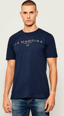 T-shirt męski letni La Martina ze sklepu: Gomez Fashion Store w kategorii: T-shirty męskie - zdjęcie 874714-BD9-10338_LR255M000015717