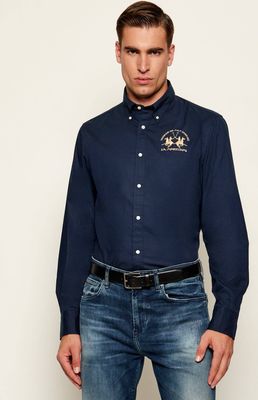 Koszula męska na jesień La Martina ze sklepu: Gomez Fashion Store w kategorii: Koszule męskie - zdjęcie 874714-BD9-10338_LR255M000022717
