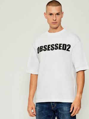 T-shirt męski na lato Dsquared2 ze sklepu: Gomez Fashion Store w kategorii: T-shirty męskie - zdjęcie 874714-BD9-10338_DQ255M000057100