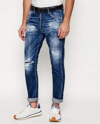 Jeansy męskie jesienne Dsquared2 ze sklepu: Gomez Fashion Store w kategorii: Jeansy męskie - zdjęcie 874714-BD9-10338_DQ255M000063470