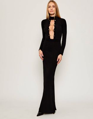 Sukienka na jesień Elisabetta Franchi ze sklepu: Gomez Fashion Store w kategorii: Sukienki - zdjęcie 874714-BD9-10338_EF255W000011110