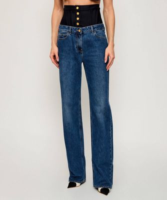 Jeansy damskie w miejskim stylu Elisabetta Franchi ze sklepu: Gomez Fashion Store w kategorii: Jeansy damskie - zdjęcie 874714-BD9-10338_EF255W000058A67