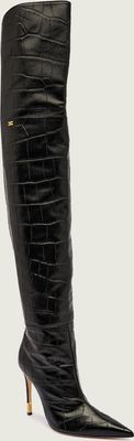 Kozaki damskie eleganckie Elisabetta Franchi ze sklepu: Gomez Fashion Store w kategorii: Kozaki damskie - zdjęcie 874714-BD9-10338_EF255W000059110