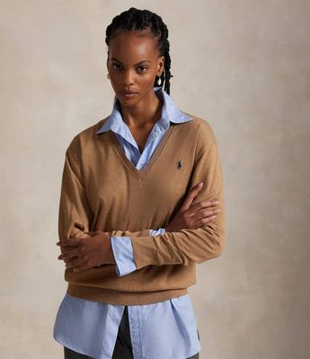 Sweter damski klasyczny Polo Ralph Lauren ze sklepu: Gomez Fashion Store w kategorii: Swetry damskie - zdjęcie 874714-BD9-10338_PR255W000065ERU
