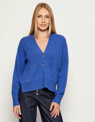 Polo Ralph Lauren - Sweter damski bez wzorów ze sklepu: Gomez Fashion Store w kategorii: Swetry damskie - zdjęcie 874714-BD9-10338_PR255W000067ERY