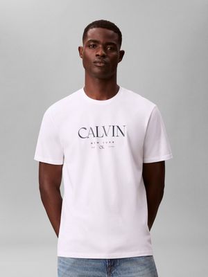 Calvin Klein - T-shirt męski klasyczny ze sklepu: Gomez Fashion Store w kategorii: T-shirty męskie - zdjęcie 874714-BD9-10338_CK261M000010C88