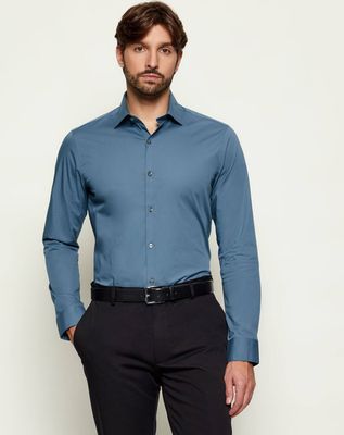 Koszula męska na wiosnę Calvin Klein ze sklepu: Gomez Fashion Store w kategorii: Koszule męskie - zdjęcie 874714-BD9-10338_CK261M000023F12