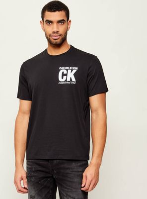 T-shirt męski na lato Calvin Klein ze sklepu: Gomez Fashion Store w kategorii: T-shirty męskie - zdjęcie 874714-BD9-10338_CK261M000048544