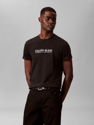 T-shirt męski letni Calvin Klein ze sklepu: Gomez Fashion Store w kategorii: T-shirty męskie - zdjęcie 874714-BD9-10338_CK261M000049544