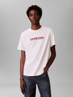 T-shirt męski letni Calvin Klein ze sklepu: Gomez Fashion Store w kategorii: T-shirty męskie - zdjęcie 874714-BD9-10338_CK261M000049F31