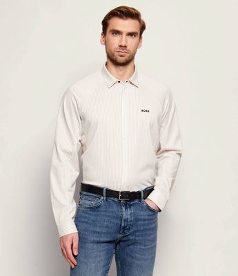 Koszula męska na wiosnę BOSS GREEN ze sklepu: Gomez Fashion Store w kategorii: Koszule męskie - zdjęcie 874714-BD9-10338_BG261M000017272