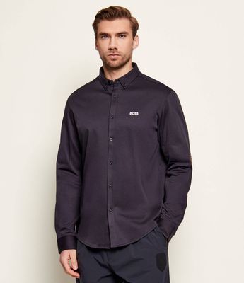 Koszula męska wiosenna BOSS GREEN ze sklepu: Gomez Fashion Store w kategorii: Koszule męskie - zdjęcie 874714-BD9-10338_BG261M000018402