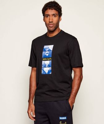 T-shirt męski letni Hugo Blue ze sklepu: Gomez Fashion Store w kategorii: T-shirty męskie - zdjęcie 874714-BD9-10338_BJ261M000040001