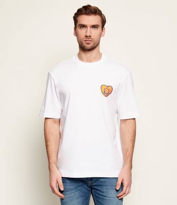 Hugo Blue - T-shirt męski na lato ze sklepu: Gomez Fashion Store w kategorii: T-shirty męskie - zdjęcie 874714-BD9-10338_BJ261M000042100
