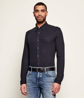 BOSS ORANGE - Koszula męska wiosenna casual ze sklepu: Gomez Fashion Store w kategorii: Koszule męskie - zdjęcie 874714-BD9-10338_BO261M000018404