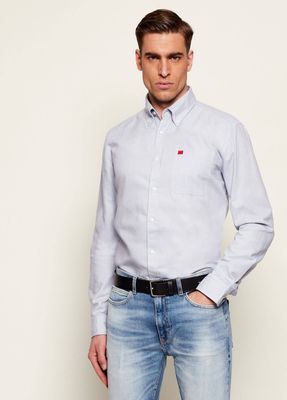 Koszula męska na wiosnę HUGO ze sklepu: Gomez Fashion Store w kategorii: Koszule męskie - zdjęcie 874714-BD9-10338_BU261M000060513